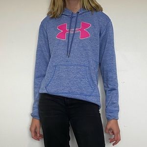 Blue and Pink Athletic Sweatshirt - Medium